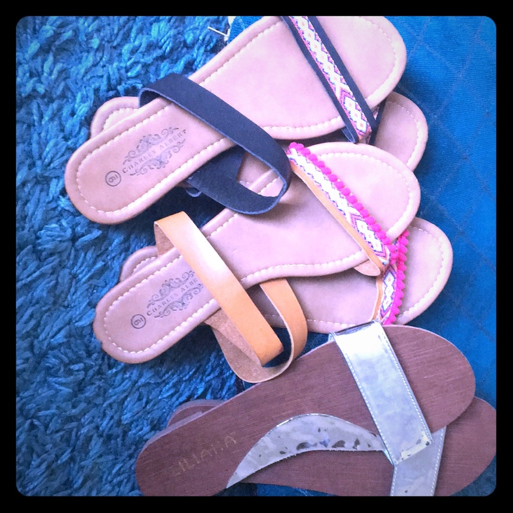 **AVAILABLE- 3 pair of sandals for the price of 1